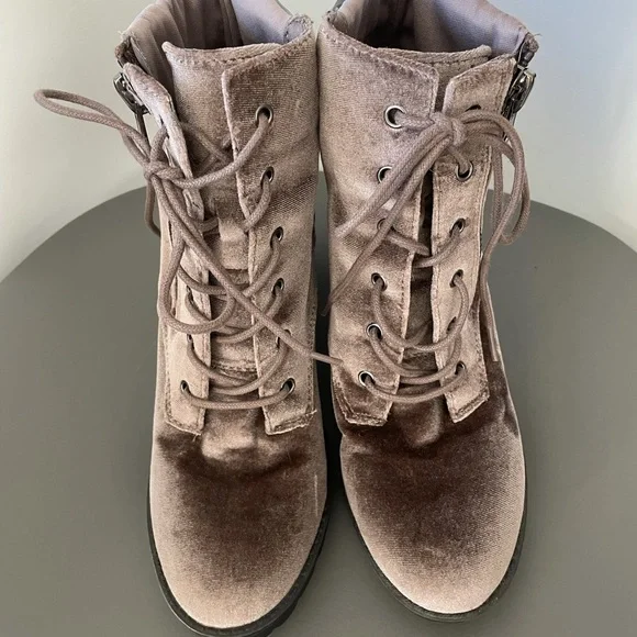 Madden Girl velour combat boots - Picture 5 of 5